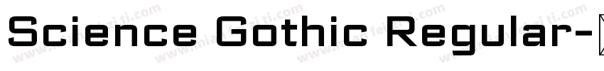 Science Gothic Regular字体转换